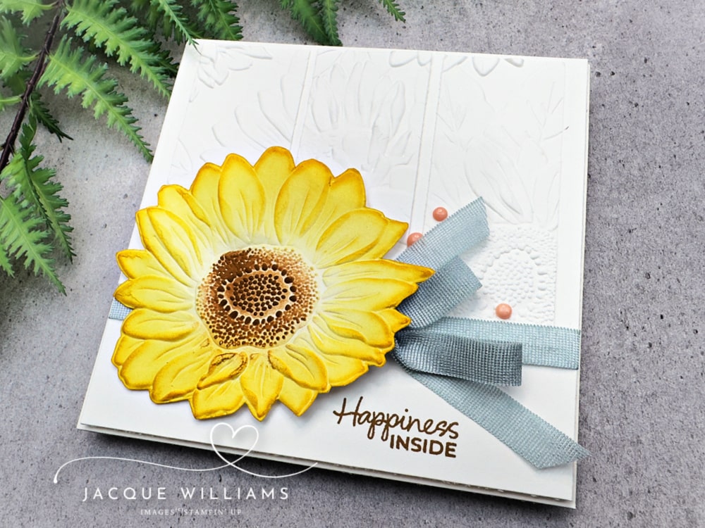 Sunflower Embossing Folder – Cut Out!