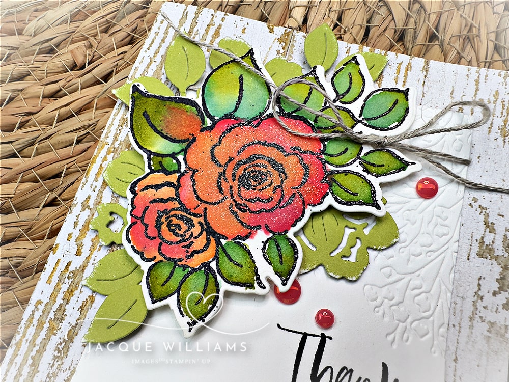 Try this one tip for your next watercoloring project for unique and pretty results! With Stampin' Up!'s charming day and Jacque Williams - Stamp Happy NZ