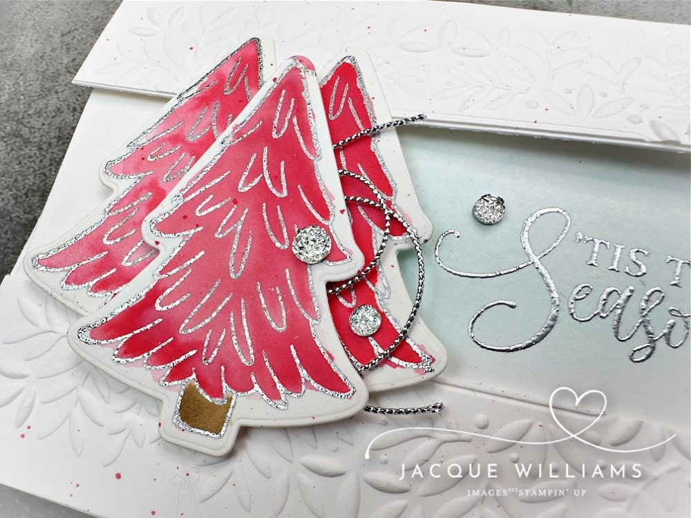 Easy watercoloring technique, perfect for all skill levels!  Featuring the Ornamental Christmas Stampin' Up! set with Jacque Williams - New Zealand classes 