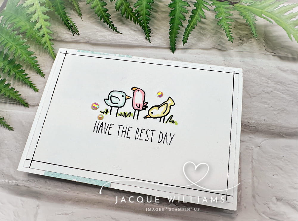 The adorable Cutest Crew stamp set by Stampin' Up! with sweet puppy dog, kitten, and bird images for those who love their pets. This would also make a great childrens birthday card. Classes online and in New Zealand