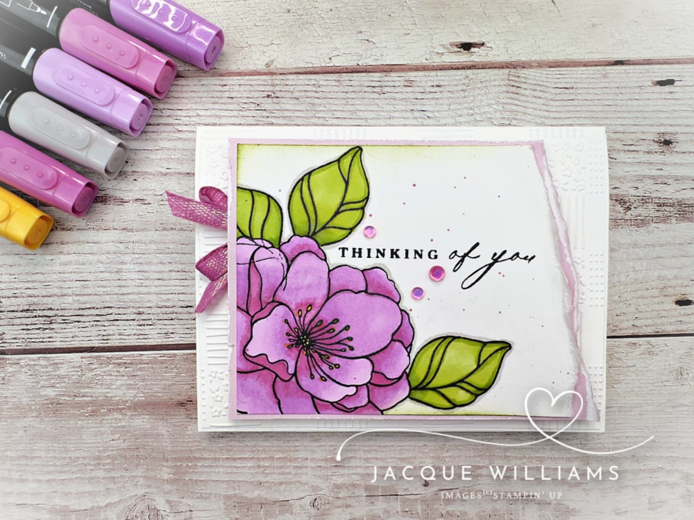 Stampin' Up! Simply Beautiful stamp set with how to tips with the Stampin' Blends. Jacque Williams | StampHappy, New Zealand Demonstrator