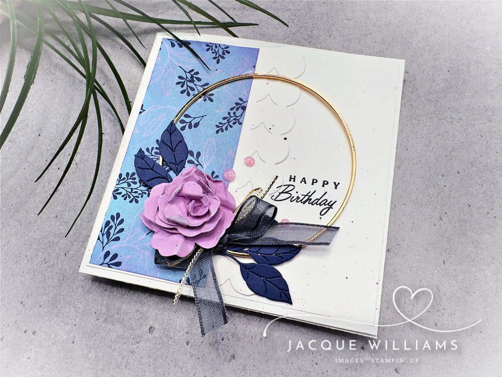 Quickly Altering Your Printed Papers: True Blue Florals
