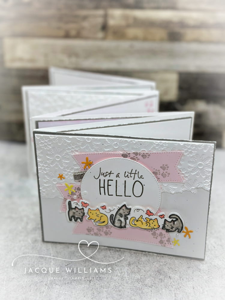 A Fun Concertina Fold Card with the New Cutest Crew Bundle