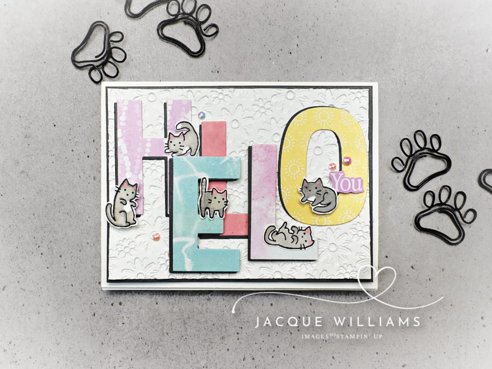Cute Handmade “Hello” Card with the Cutest Crew Stamp Set