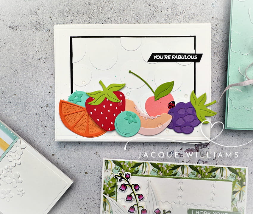 Easy Faux Embossing Technique with Dies & Punches (Made with Sweetness Card Idea)