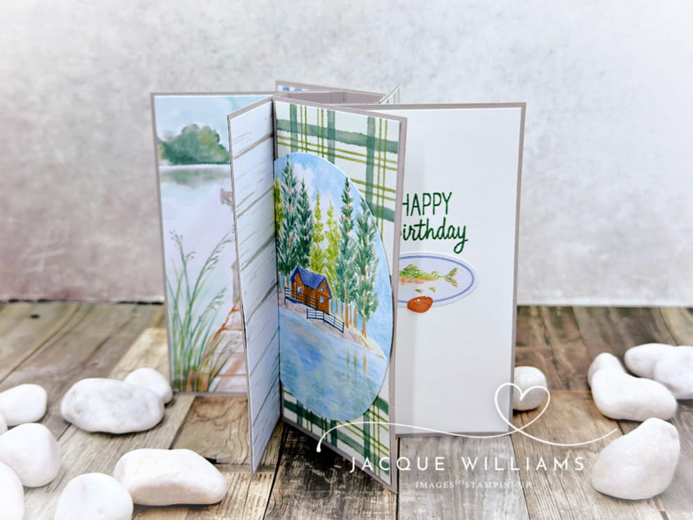 Lakeside Retreat Paper Pumpkin Easy Fun Fold Card