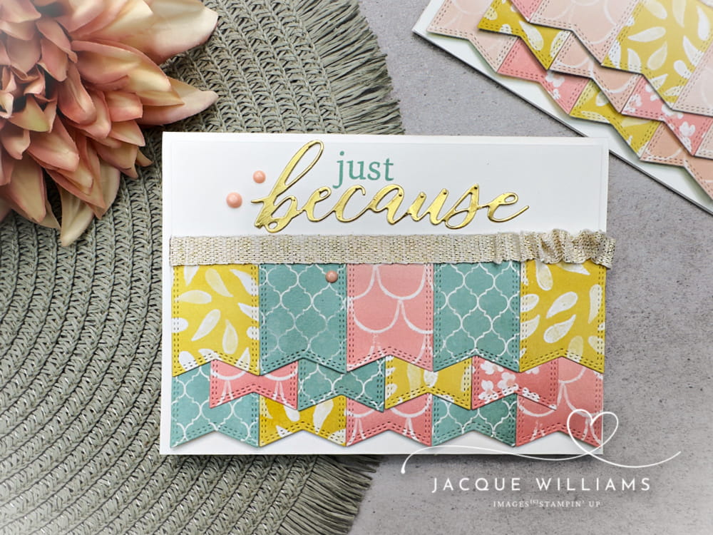 Use What You Have: Quick Layered Punch Card Idea