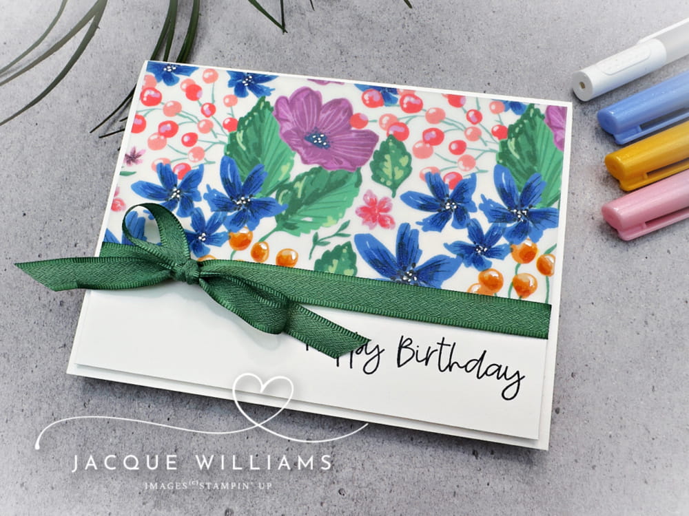 Quick Card with the Berry Botanical Vellum + Video Reel