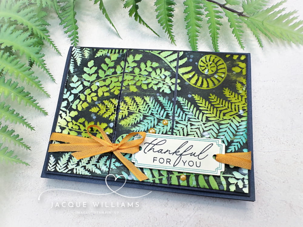 Easy Blackout Technique with the Fern & Flora Embossing Folder