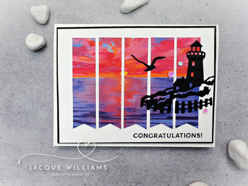Quick easy design with the Design Spark sketch book and Scenic Coast by Stampin' Up!. Card classes with Jacque Williams in New Zealand - Tauranga, Hamilton, Auckland, Nelson, and Whangarei