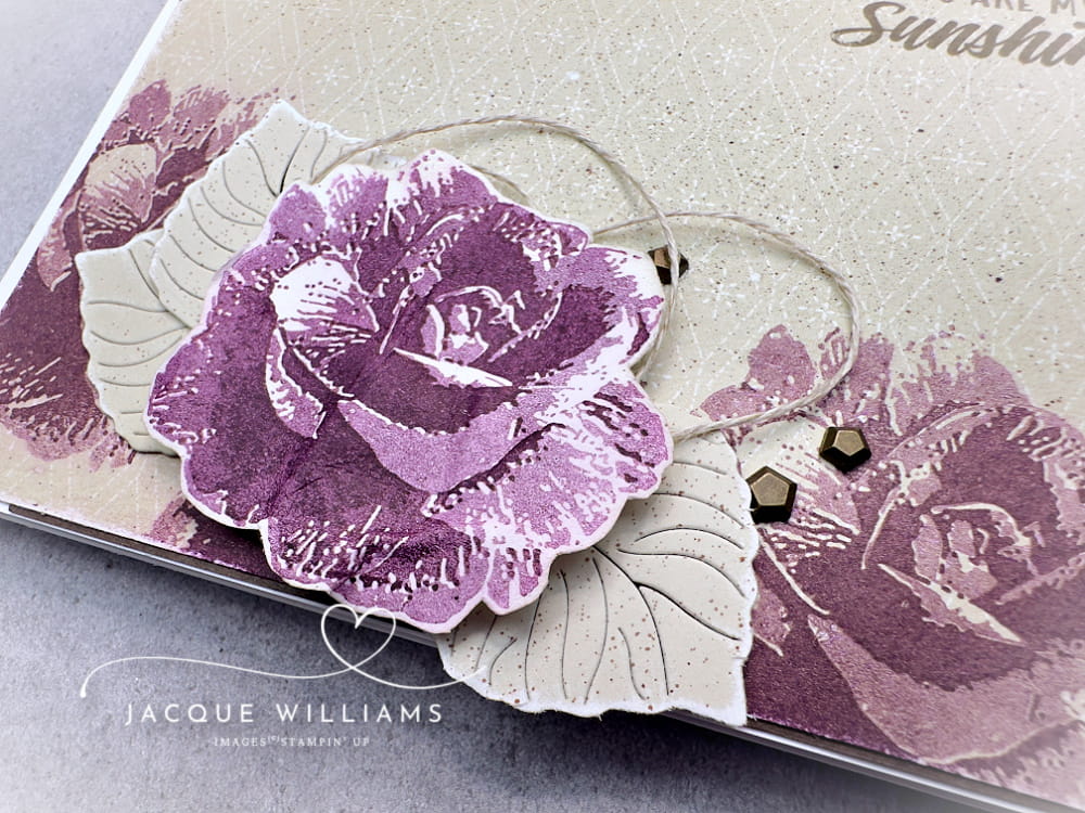 Easy alignment tip for two step stamping that works every time! with Begonia Belle and Jacque Williams - Ind. Stampin' Up! demonstrator in New Zealand