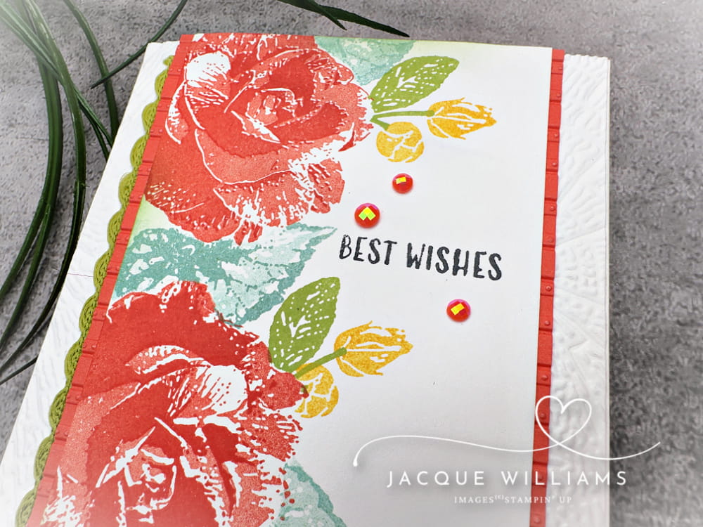 Easy alignment tip for two step stamping that works every time! with Begonia Belle and Jacque Williams - Ind. Stampin' Up! demonstrator in New Zealand