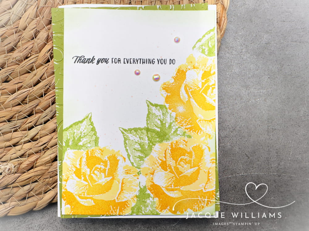 Easy alignment tip for two step stamping that works every time! with Begonia Belle and Jacque Williams - Ind. Stampin' Up! demonstrator in New Zealand