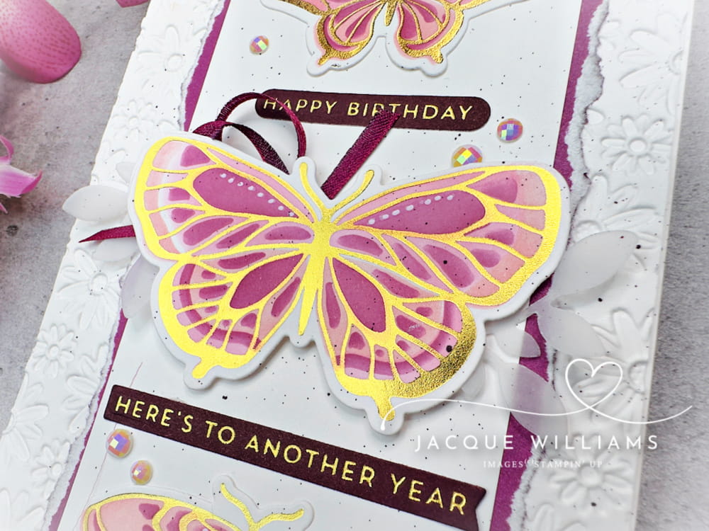 Butterfly Flight Hot Foil Card | New Stampin’ Up! Hot Foil System