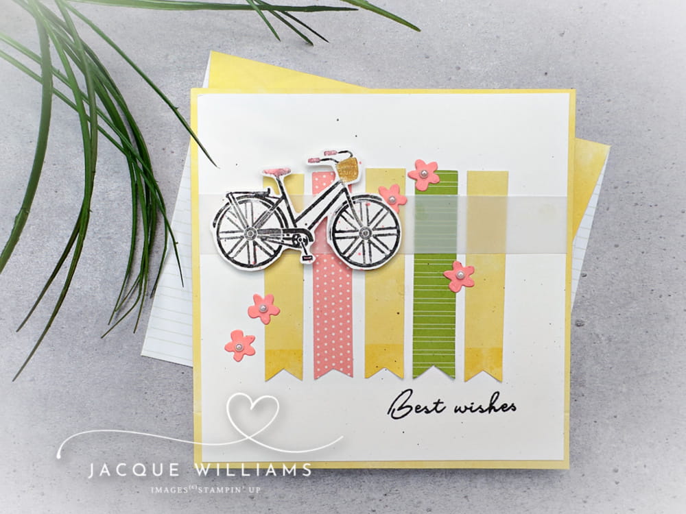 Paper Pumpkin Bikes & Blooms alternative project ideas with Jacque Williams - StampHappy.  Subscribe for a kit sent to you every month