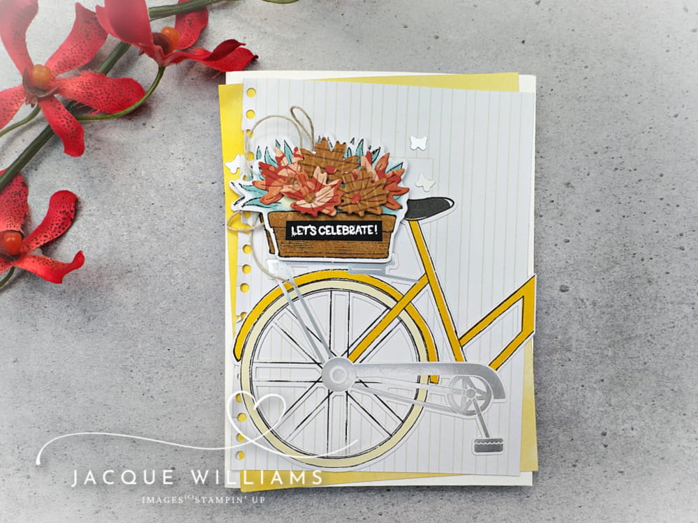 Paper Pumpkin Bikes & Blooms alternative project ideas with Jacque Williams - StampHappy.  Subscribe for a kit sent to you every month