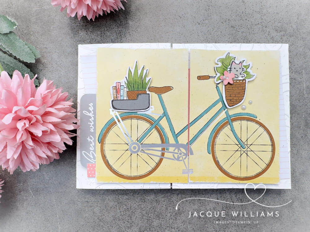 Paper Pumpkin Bikes & Blooms alternative project ideas with Jacque Williams - StampHappy.  Subscribe for a kit sent to you every month
