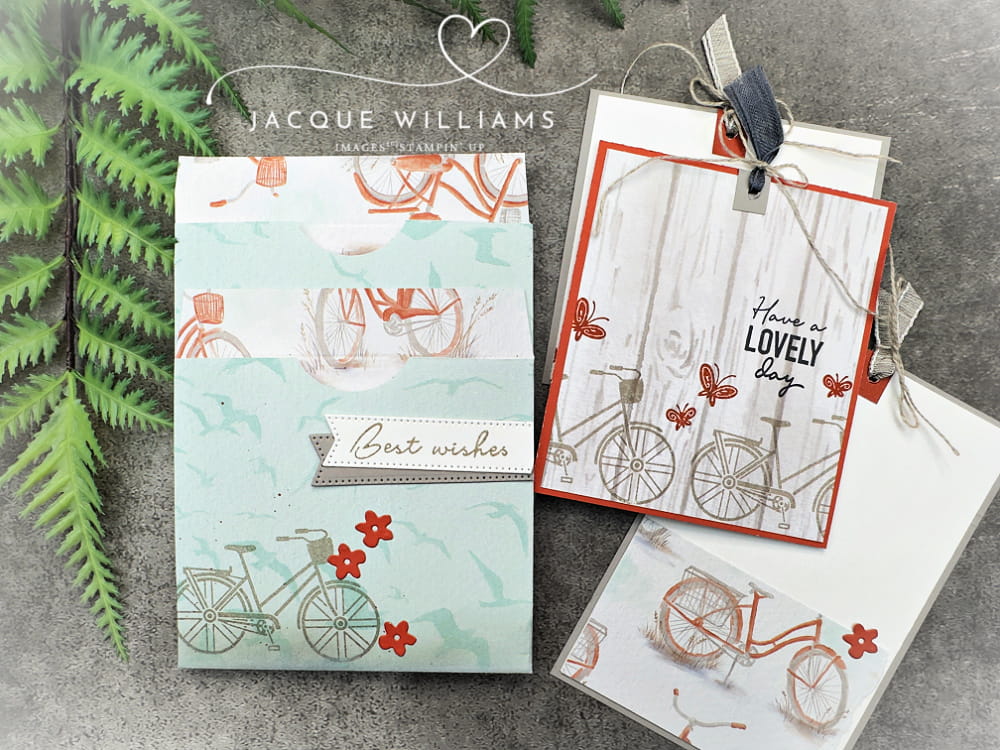 Paper Pumpkin Bikes & Blooms alternative project ideas with Jacque Williams - StampHappy.  Subscribe for a kit sent to you every month