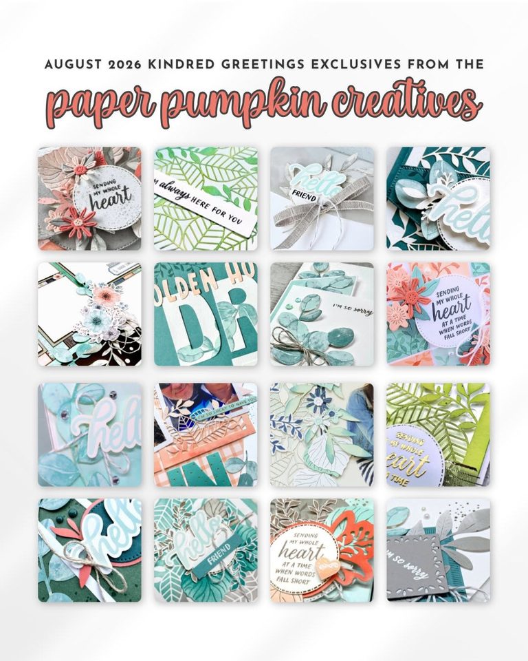 New Kindred Greetings Paper Pumpkin Creatives Tutorial Bundle – August 2026