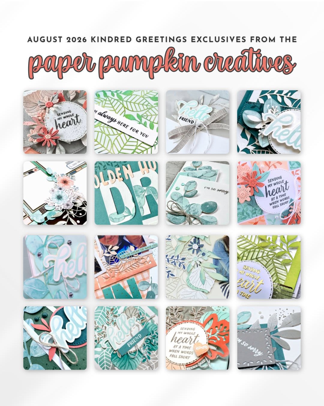 New Kindred Greetings Paper Pumpkin Creatives Tutorial Bundle – August 2026