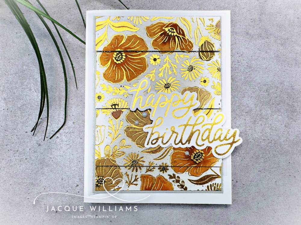 The double vision technique is so easy, adds a real wow, and uses supplies you already have! with Jacque Williams, Stampin' Up! Independent Demonstrator