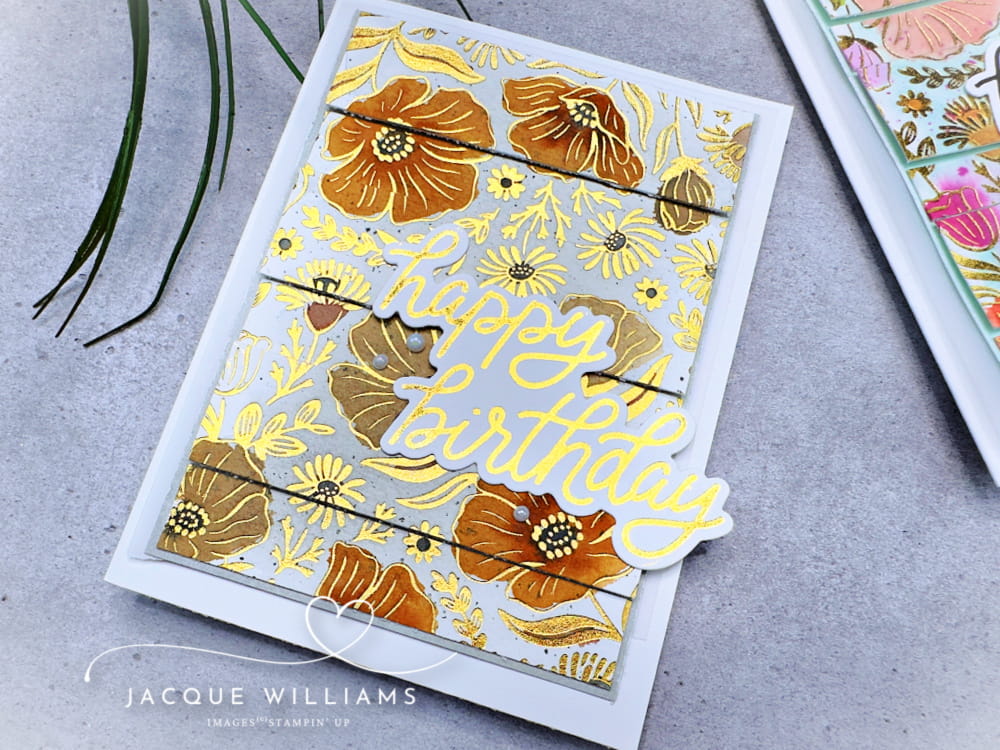The double vision technique is so easy, adds a real wow, and uses supplies you already have! with Jacque Williams, Stampin' Up! Independent Demonstrator
