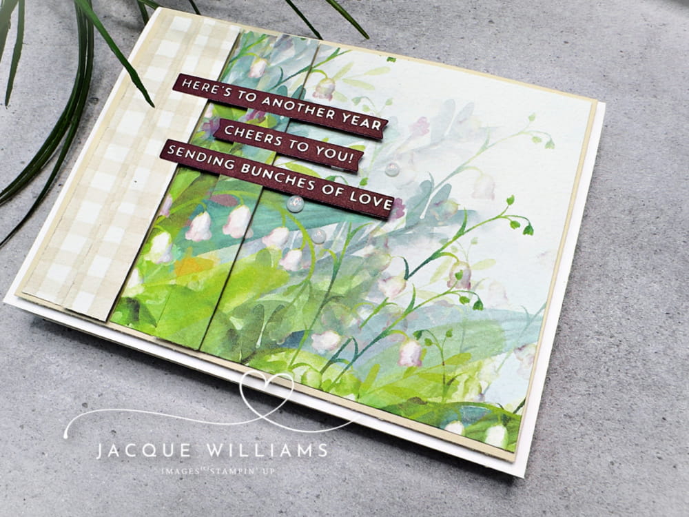 The double vision technique is so easy, adds a real wow, and uses supplies you already have! with Jacque Williams, Stampin' Up! Independent Demonstrator