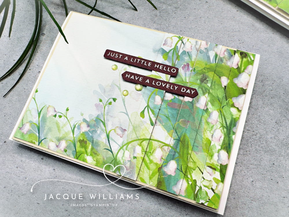 The double vision technique is so easy, adds a real wow, and uses supplies you already have! with Jacque Williams, Stampin' Up! Independent Demonstrator