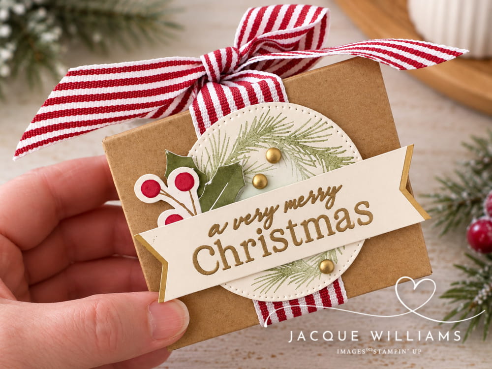 Try this fun Christmas card variations with the Noel Greetings Paper Pumpkin kit by Stampin' Up! Designs by Jacque Williams | StampHappy