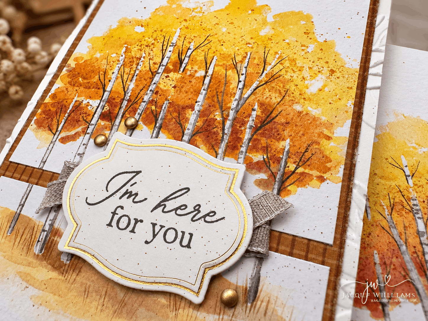 Aspens of Gratitude Autumn projects with Stampin' Up! Paper Pumpkin and Jacque Williams | StampHappy