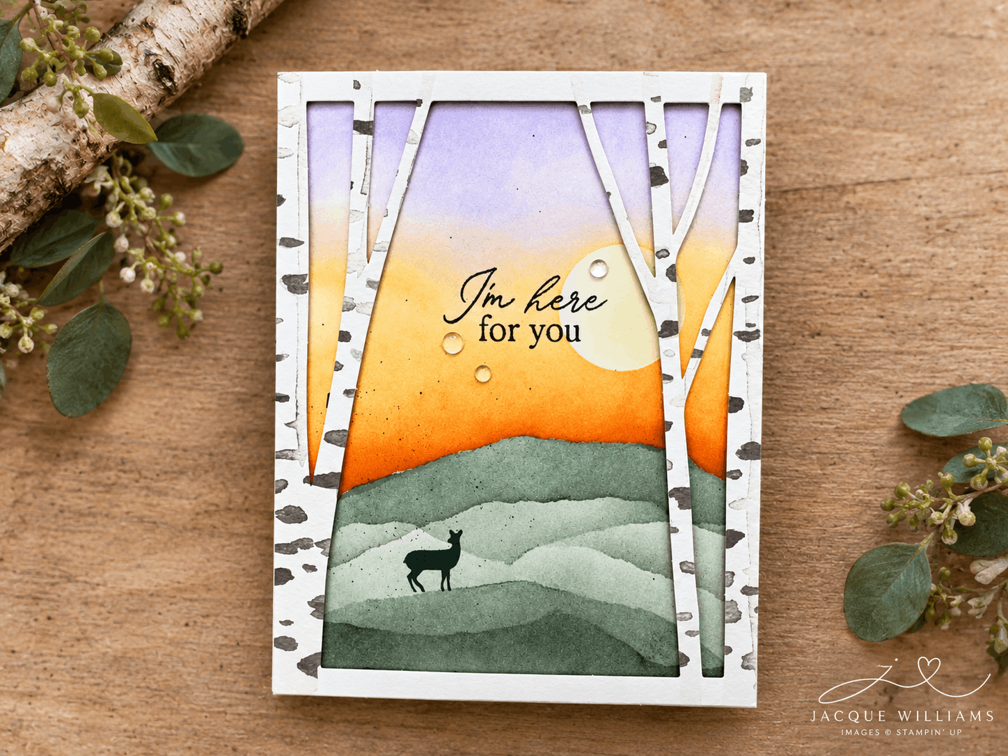 Aspens of Gratitude Autumn projects with Stampin' Up! Paper Pumpkin and Jacque Williams | StampHappy