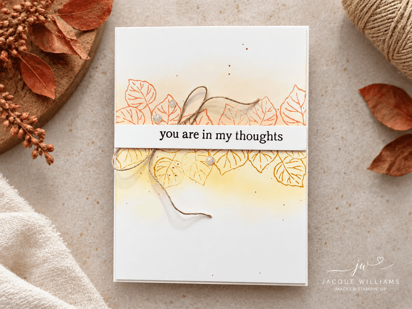 Aspens of Gratitude Autumn projects with Stampin' Up! Paper Pumpkin and Jacque Williams | StampHappy
