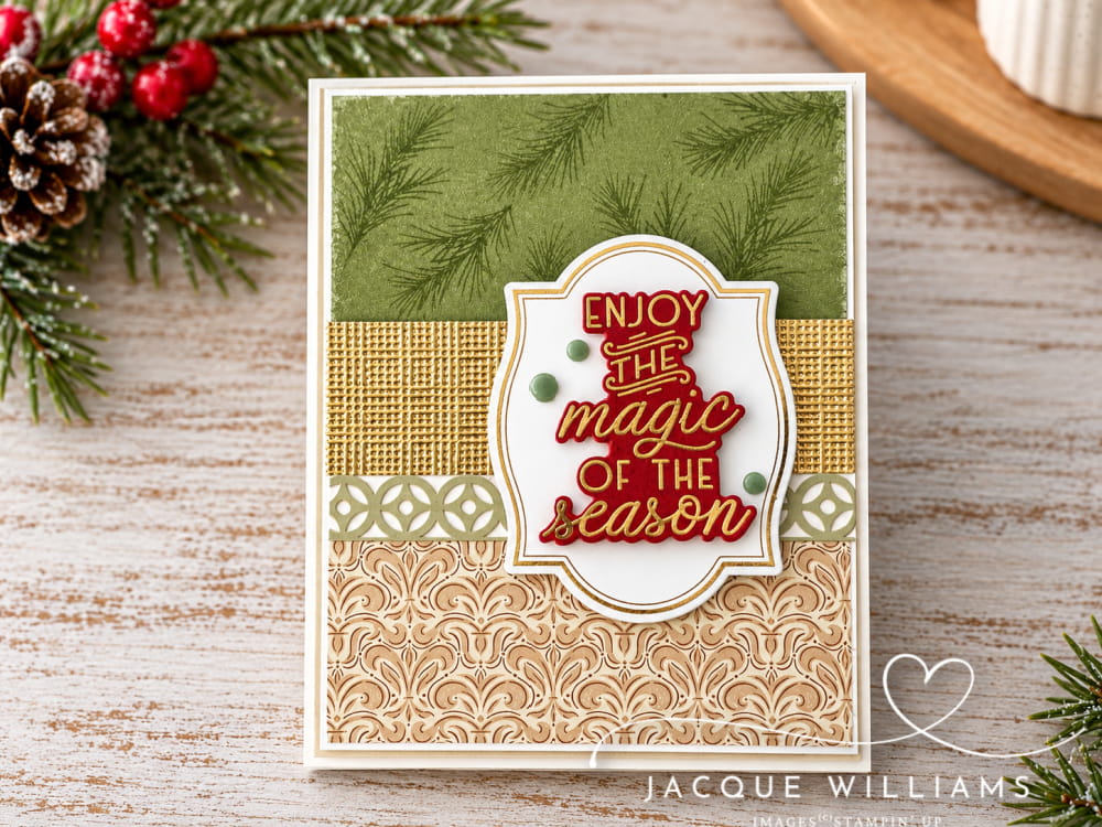 Try this fun Christmas card variations with the Noel Greetings Paper Pumpkin kit by Stampin' Up! Designs by Jacque Williams | StampHappy