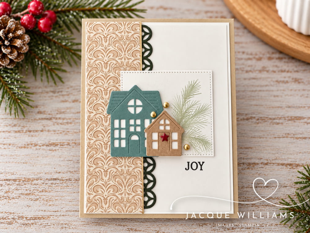 Try this fun Christmas card variations with the Noel Greetings Paper Pumpkin kit by Stampin' Up! Designs by Jacque Williams | StampHappy
