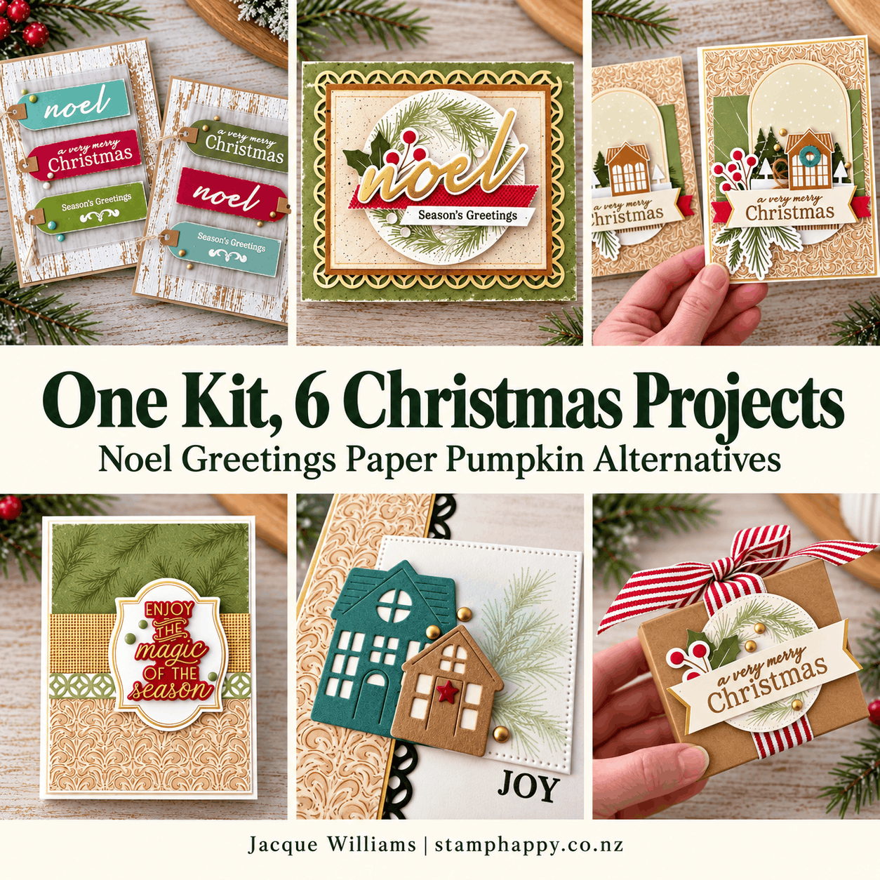 6 Creative Christmas Card Ideas with the Noel Greetings Paper Pumpkin Kit