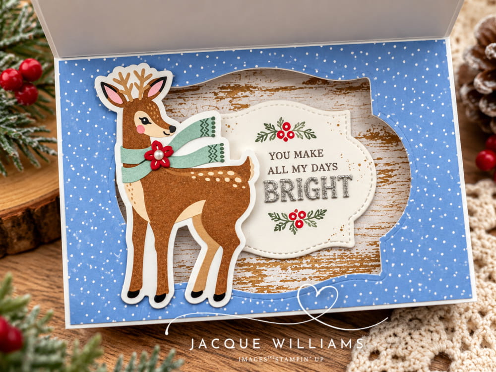 Shadow box fun fold card with Jacque Williams - free PDF basic instructions.